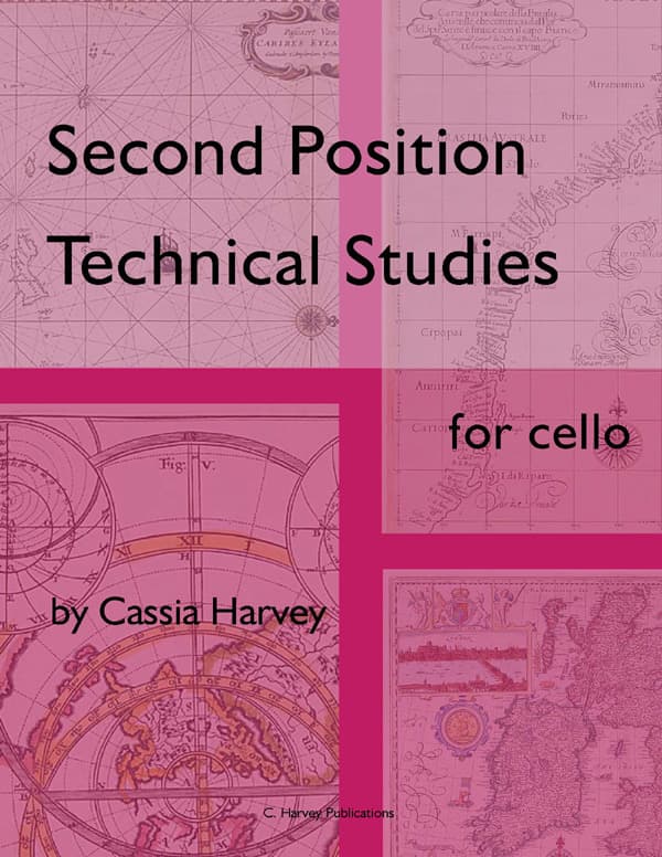 Cover of Second Position Technical Studies for the Cello
