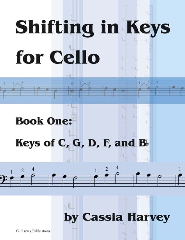 Cover of Shifting in Keys for Cello, Book One: Keys of C, G, D, F, and B-flat