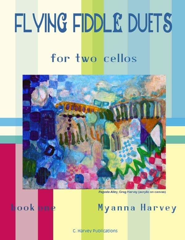 Cover of Flying Fiddle Duets for Two Cellos, Book One