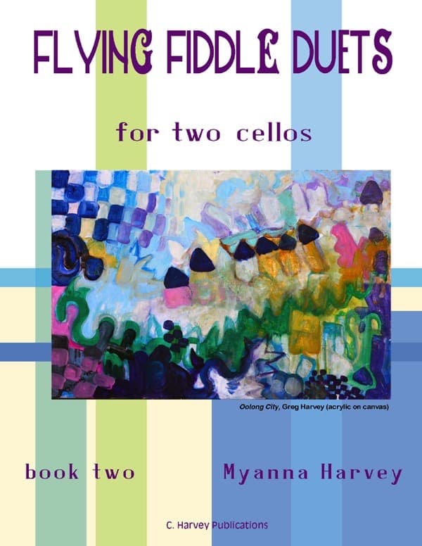Cover of Flying Fiddle Duets for Two Cellos, Book Two