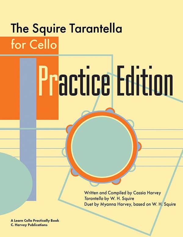Cover of The Squire Tarantella for Cello Practice Edition