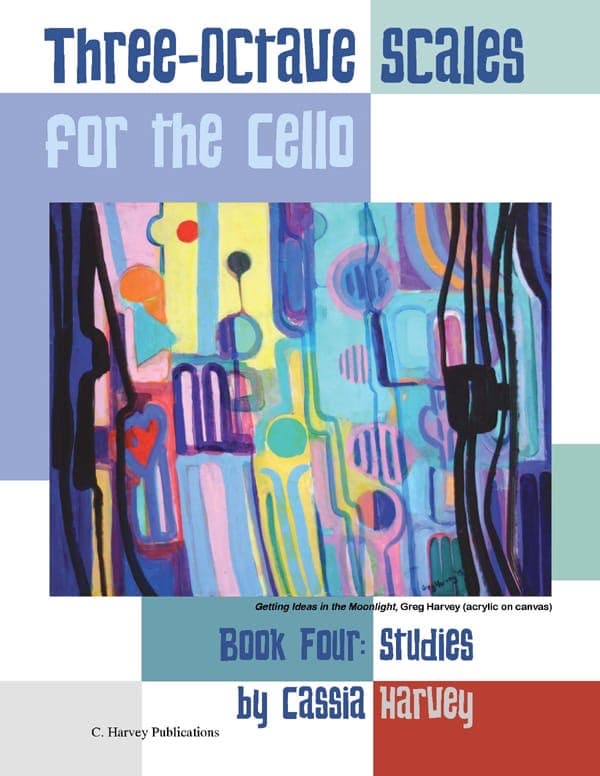 Cover of Three-Octave Scales for the Cello, Book Four: Studies