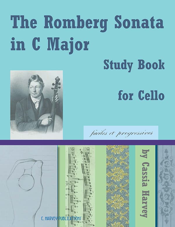 Cover of The Romberg Sonata in C Major Study Book for Cello
