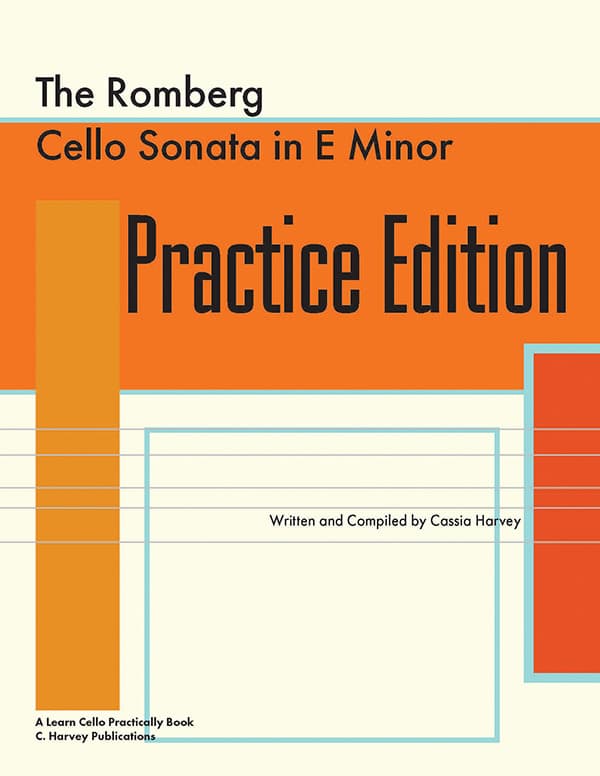 Cover of The Romberg Cello Sonata in E Minor Practice Edition