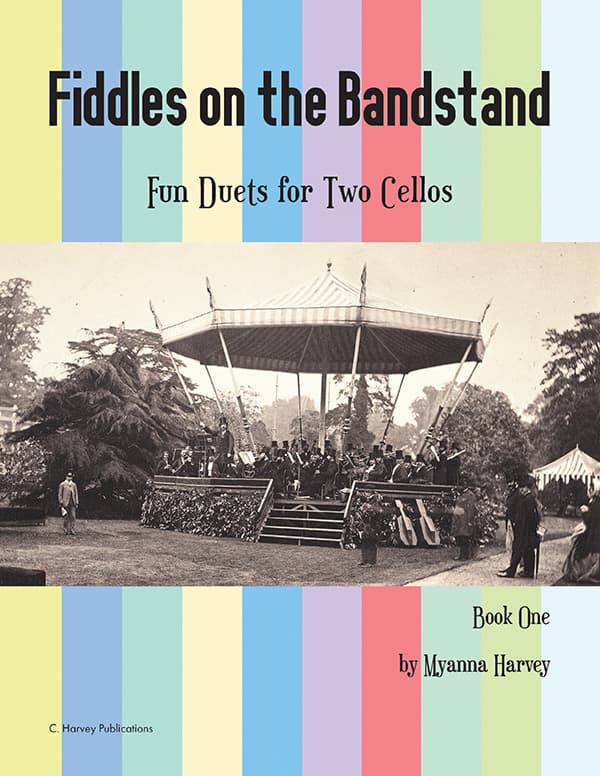 Cover of Fiddles on the Bandstand, Fun Duets for Two Cellos, Book One
